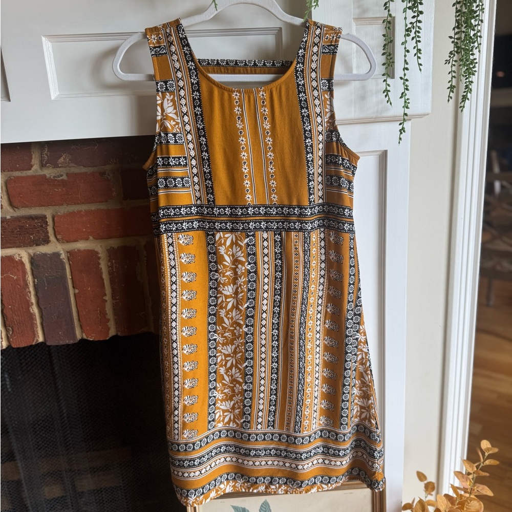 Maurices Sleeveless Dress in Mustard